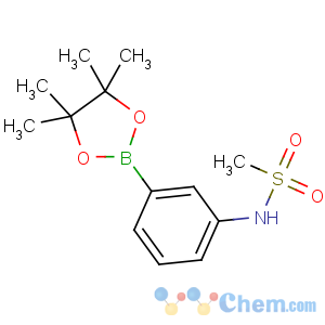 CAS No:305448-92-4 N-[3-(4,4,5,5-tetramethyl-1,3,<br />2-dioxaborolan-2-yl)phenyl]methanesulfonamide