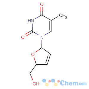 CAS No:3056-17-5 1-[(2R,5S)-5-(hydroxymethyl)-2,<br />5-dihydrofuran-2-yl]-5-methylpyrimidine-2,4-dione