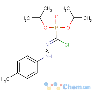 CAS No:305869-10-7 Phosphonic acid,[chloro[(4-methylphenyl)hydrazono]methyl]-, bis(1-methylethyl) ester (9CI)