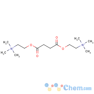 CAS No:306-40-1 Ethanaminium,2,2'-[(1,4-dioxo-1,4-butanediyl)bis(oxy)]bis[N,N,N-trimethyl-