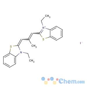 CAS No:3065-79-0 (2Z)-3-ethyl-2-[(E)-3-(3-ethyl-1,<br />3-benzothiazol-3-ium-2-yl)-2-methylprop-2-enylidene]-1,<br />3-benzothiazole