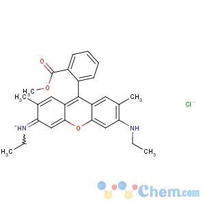 CAS No:3068-39-1 ethyl-[6-(ethylamino)-9-(2-methoxycarbonylphenyl)-2,<br />7-dimethylxanthen-3-ylidene]azanium