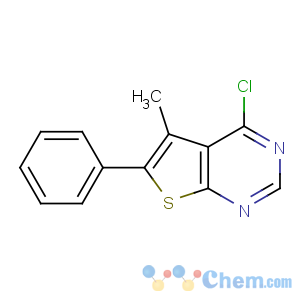 CAS No:306934-78-1 4-chloro-5-methyl-6-phenylthieno[2,3-d]pyrimidine