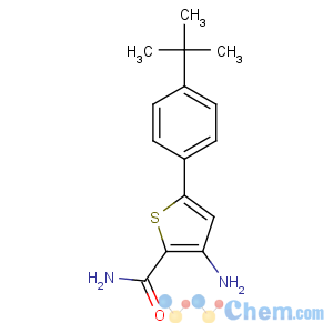 CAS No:306935-13-7 3-amino-5-(4-tert-butylphenyl)thiophene-2-carboxamide