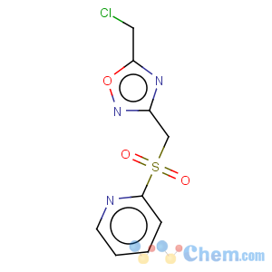 CAS No:306935-20-6 Pyridine,2-[[[5-(chloromethyl)-1,2,4-oxadiazol-3-yl]methyl]sulfonyl]-