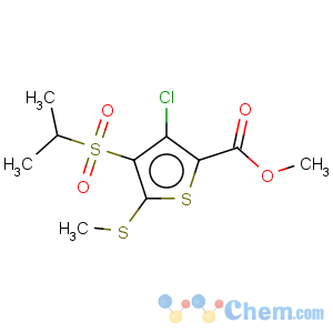 CAS No:306935-21-7 2-Thiophenecarboxylicacid, 4-[(1-methylethyl)sulfonyl]-3,5-bis(methylthio)-, methyl ester