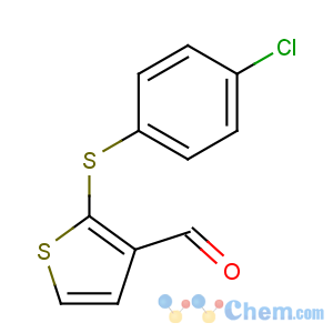 CAS No:306935-23-9 2-(4-chlorophenyl)sulfanylthiophene-3-carbaldehyde