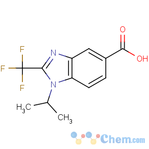CAS No:306935-42-2 1-propan-2-yl-2-(trifluoromethyl)benzimidazole-5-carboxylic acid