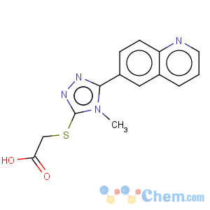 CAS No:306935-49-9 Acetic acid,2-[[4-methyl-5-(6-quinolinyl)-4H-1,2,4-triazol-3-yl]thio]-