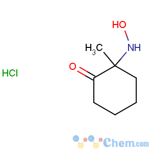 CAS No:306935-62-6 Cyclohexanone,2-(hydroxyamino)-2-methyl-, hydrochloride (1:1)