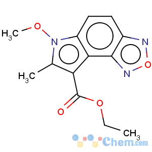 CAS No:306935-65-9 6H-Pyrrolo[3,2-e]-2,1,3-benzoxadiazole-8-carboxylicacid, 6-methoxy-7-methyl-, ethyl ester