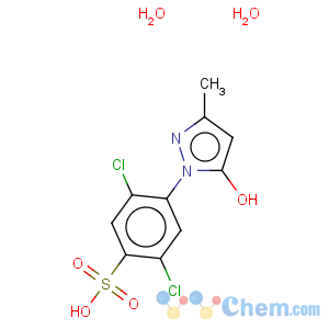 CAS No:306935-68-2 Benzenesulfonic acid,2,5-dichloro-4-(5-hydroxy-3-methyl-1H-pyrazol-1-yl)-, hydrate (1:2)