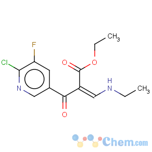 CAS No:306935-70-6 3-Pyridinepropanoicacid, 6-chloro-a-[(ethylamino)methylene]-5-fluoro-b-oxo-, ethyl ester