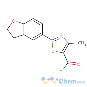 CAS No:306936-09-4 2-(2,3-dihydro-1-benzofuran-5-yl)-4-methyl-1,3-thiazole-5-carbonyl<br />chloride