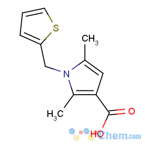 CAS No:306936-14-1 2,5-dimethyl-1-(thiophen-2-ylmethyl)pyrrole-3-carboxylic acid