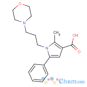 CAS No:306936-20-9 2-methyl-1-(3-morpholin-4-ylpropyl)-5-phenylpyrrole-3-carboxylic acid
