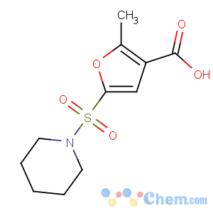 CAS No:306936-38-9 2-methyl-5-piperidin-1-ylsulfonylfuran-3-carboxylic acid