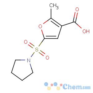 CAS No:306936-43-6 2-methyl-5-pyrrolidin-1-ylsulfonylfuran-3-carboxylic acid