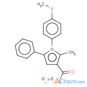 CAS No:306936-46-9 1H-Pyrrole-3-carboxylicacid, 2-methyl-1-[4-(methylthio)phenyl]-5-phenyl-