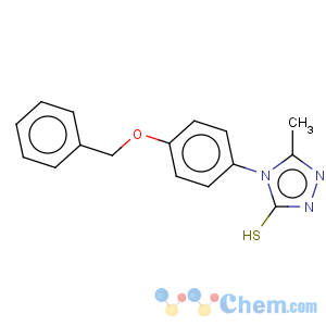 CAS No:306936-82-3 3H-1,2,4-Triazole-3-thione,2,4-dihydro-5-methyl-4-[4-(phenylmethoxy)phenyl]-