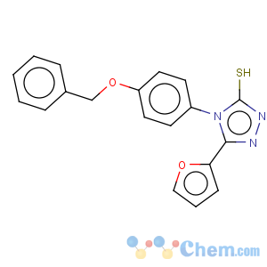 CAS No:306936-84-5 3H-1,2,4-Triazole-3-thione,5-(2-furanyl)-2,4-dihydro-4-[4-(phenylmethoxy)phenyl]-
