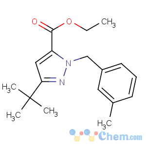 CAS No:306936-95-8 ethyl 5-tert-butyl-2-[(3-methylphenyl)methyl]pyrazole-3-carboxylate