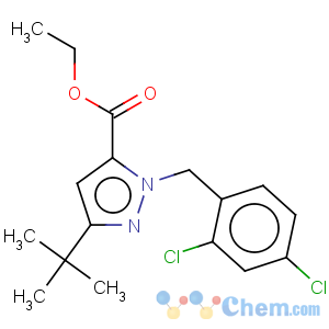 CAS No:306936-96-9 1H-Pyrazole-5-carboxylicacid, 1-[(2,4-dichlorophenyl)methyl]-3-(1,1-dimethylethyl)-, ethyl ester