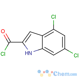 CAS No:306937-25-7 4,6-dichloro-1H-indole-2-carbonyl chloride