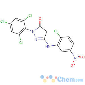 CAS No:30707-68-7 5-(2-chloro-5-nitroanilino)-2-(2,4,6-trichlorophenyl)-4H-pyrazol-3-one