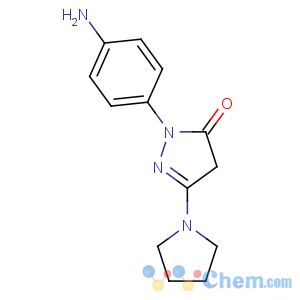 CAS No:30707-77-8 3H-Pyrazol-3-one,2-(4-aminophenyl)-2,4-dihydro-5-(1-pyrrolidinyl)-