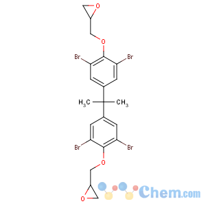 CAS No:3072-84-2 2-[[2,6-dibromo-4-[2-[3,<br />5-dibromo-4-(oxiran-2-ylmethoxy)phenyl]propan-2-yl]phenoxy]methyl]<br />oxirane