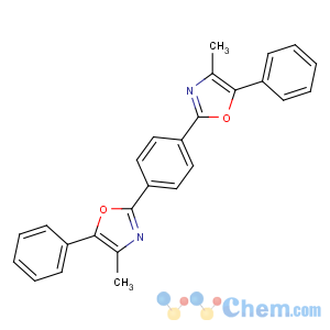 CAS No:3073-87-8 4-methyl-2-[4-(4-methyl-5-phenyl-1,3-oxazol-2-yl)phenyl]-5-phenyl-1,<br />3-oxazole