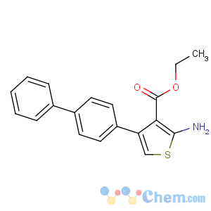 CAS No:307343-50-6 ethyl 2-amino-4-(4-phenylphenyl)thiophene-3-carboxylate