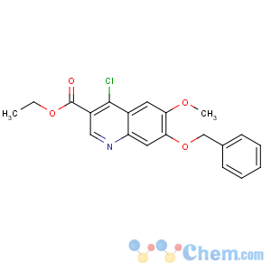 CAS No:307353-90-8 ethyl 4-chloro-6-methoxy-7-phenylmethoxyquinoline-3-carboxylate