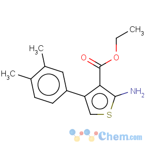 CAS No:307511-65-5 3-Thiophenecarboxylicacid, 2-amino-4-(3,4-dimethylphenyl)-, ethyl ester