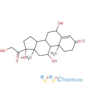 CAS No:3078-34-0 (17R)-6,11,17-trihydroxy-17-(2-hydroxyacetyl)-10,13-dimethyl-2,6,7,8,9,<br />11,12,14,15,16-decahydro-1H-cyclopenta[a]phenanthren-3-one