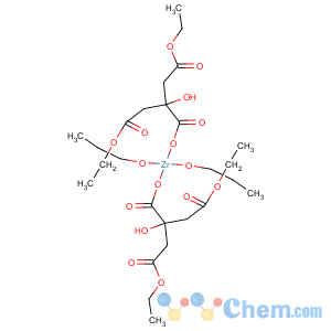 CAS No:308847-92-9 Zirconium,bis[1,3-diethyl 2-(hydroxy-kO)-1,2,3-propanetricarboxylato-kO2]dipropoxy- (9CI)