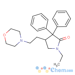 CAS No:309-29-5 1-ethyl-4-(2-morpholin-4-ylethyl)-3,3-diphenylpyrrolidin-2-one
