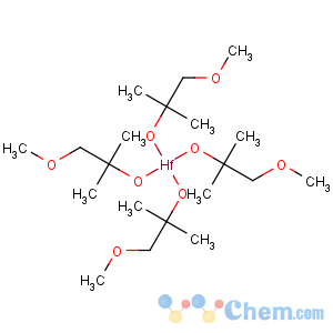 CAS No:309915-48-8 Hafnium,tetrakis[1-(methoxy-kO)-2-methyl-2-propanolato-kO]-