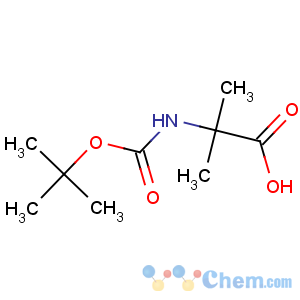 CAS No:30992-29-1 2-methyl-2-[(2-methylpropan-2-yl)oxycarbonylamino]propanoic acid