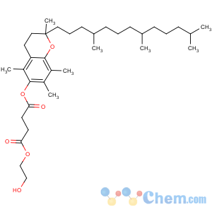 CAS No:30999-06-5 Poly(oxy-1,2-ethanediyl),a-[4-[[(2R)-3,4-dihydro-2,5,7,8-tetramethyl-2-[(4R,8R)-4,8,12-trimethyltridecyl]-2H-1-benzopyran-6-yl]oxy]-1,4-dioxobutyl]-w-hydroxy-