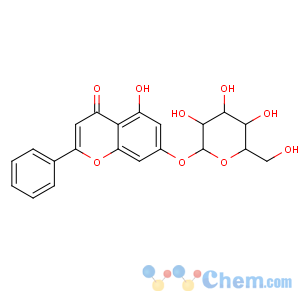 CAS No:31025-53-3 4H-1-Benzopyran-4-one,7-(b-D-glucopyranosyloxy)-5-hydroxy-2-phenyl-