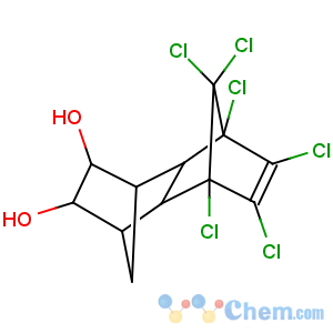 CAS No:3106-29-4 1,4:5,8-Dimethanonaphthalene-2,3-diol,5,6,7,8,9,9-hexachloro-1,2,3,4,4a,5,8,8a-octahydro-,(1R,2S,3S,4S,4aR,5R,8S,8aS)-rel- (9CI)