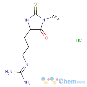 CAS No:3119-96-8 2-[3-(1-methyl-5-oxo-2-sulfanylideneimidazolidin-4-yl)propyl]guanidine