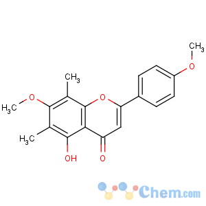CAS No:3122-88-1 5-hydroxy-7-methoxy-2-(4-methoxyphenyl)-6,8-dimethylchromen-4-one