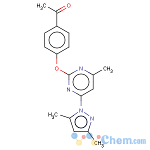 CAS No:312308-96-6 ethanone1-[4-[[4-(3,5-dimethyl-1h-pyrazol-1-yl)-6-methyl-2-pyrimidinyl]oxy]phenyl]-