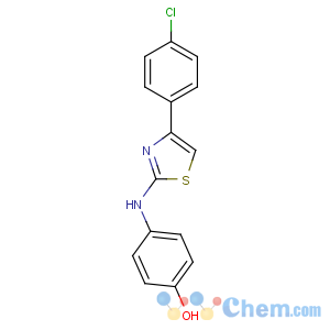 CAS No:312636-16-1 4-[[4-(4-chlorophenyl)-1,3-thiazol-2-yl]amino]phenol