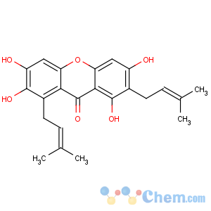 CAS No:31271-07-5 1,3,6,7-tetrahydroxy-2,8-bis(3-methylbut-2-enyl)xanthen-9-one