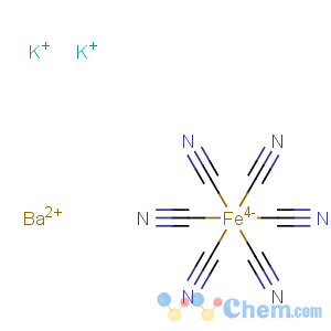 CAS No:31389-21-6 Ferrate(4-),hexakis(cyano-C)-, barium potassium (1:1:2), (OC-6-11)- (9CI)