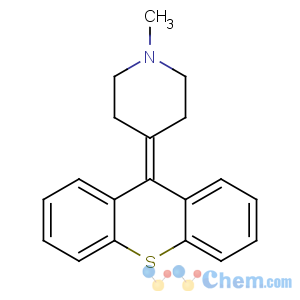 CAS No:314-03-4 1-methyl-4-thioxanthen-9-ylidenepiperidine